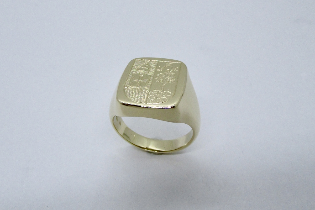 Ring Siegelring Gelbgold Ottakring Wappen  - Wien