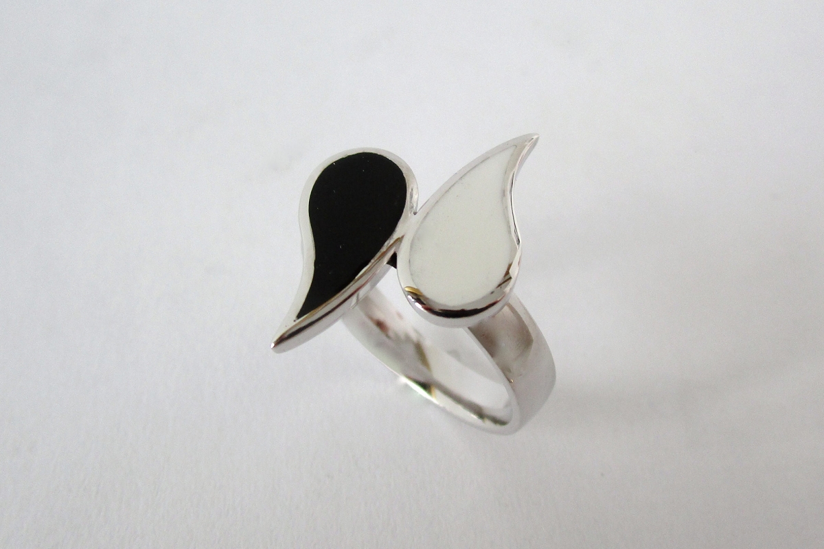 Ring Silber Colorit black&white  - Wien
